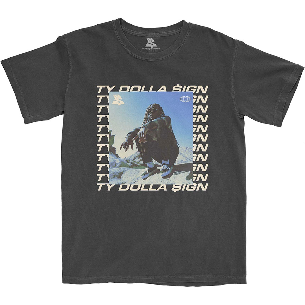 Ty Dolla Sign - Global Square Heren Tshirt - Zwart